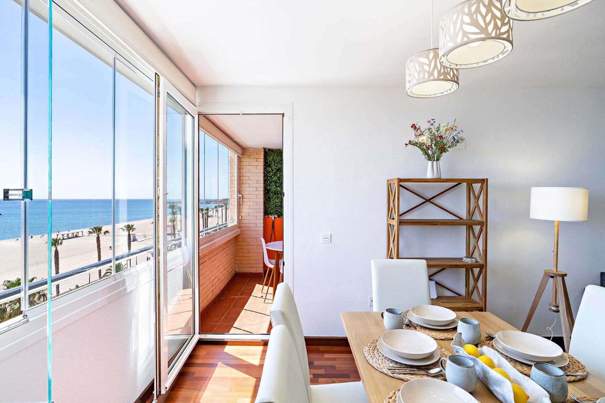 Appartement Vista Del Mar Residencial à Roquetas de Mar Extérieur photo